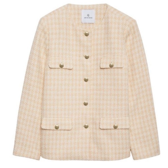 New -ANINE BING
Janet houndstooth tweed jacket - Picture 4 of 16